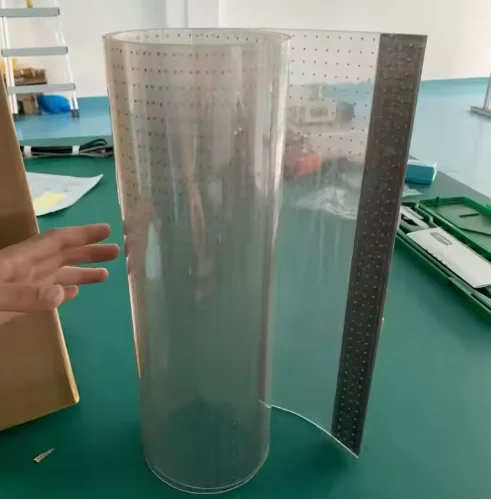 Transparent Led Film Transparent Glass Display  Crystal Thin Film Transparent Film Screen Glass