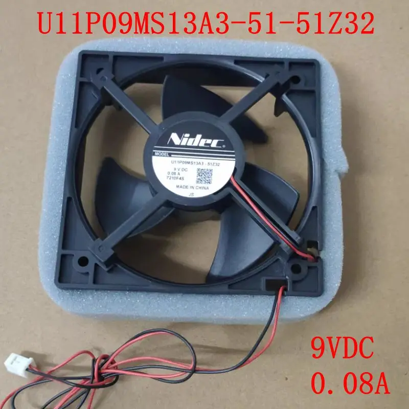 

NEW for Haier Refrigerator Display Cabinet Fans Cooling Fan U11P09MS13A3-51-51Z32 9 V DC 0.08A Refrigeration Freezer Fan 9V