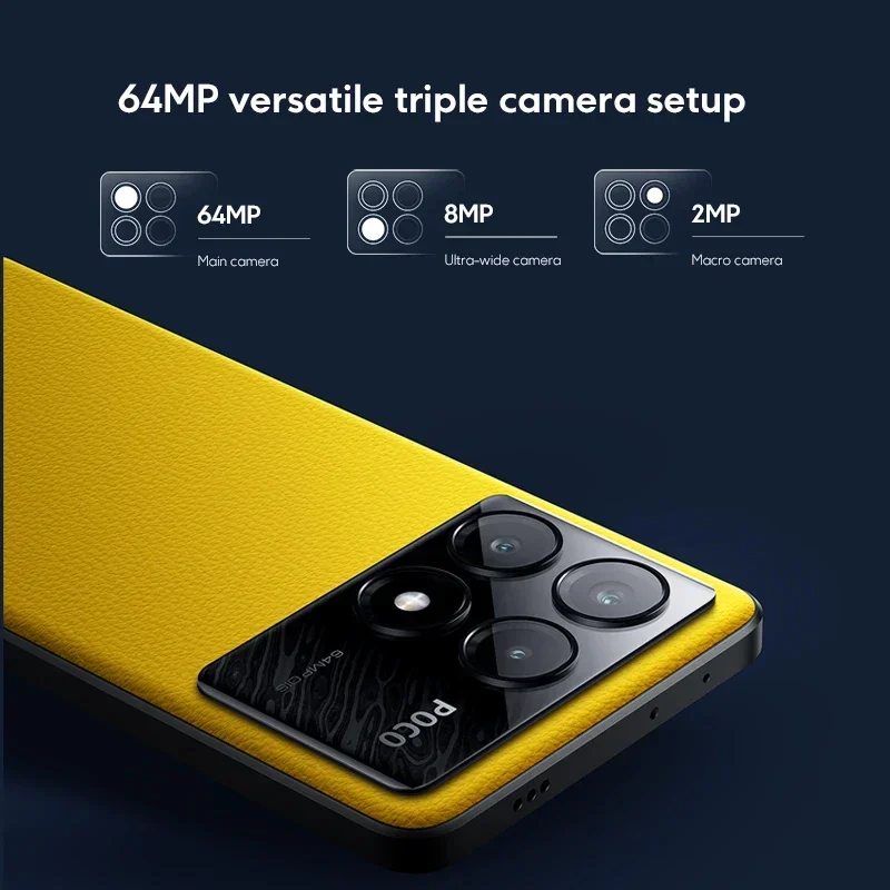 Global Version POCO X6 Pro 5G 256GB/512GB Dimensity 8300-Ultra 67W 64MP Triple Camera 6.67\