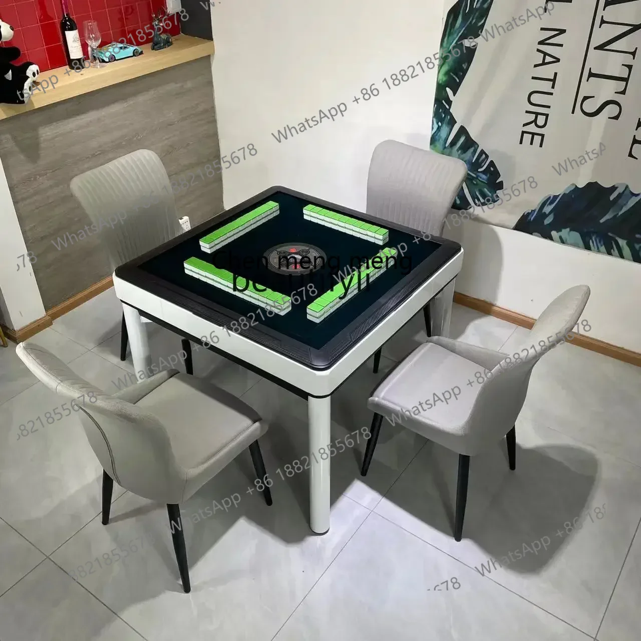 

new style Dining Table Mahjong Table Multi-Functional Integrated Dual-Use Automatic Mute Card Mahjong Machine ss 7304