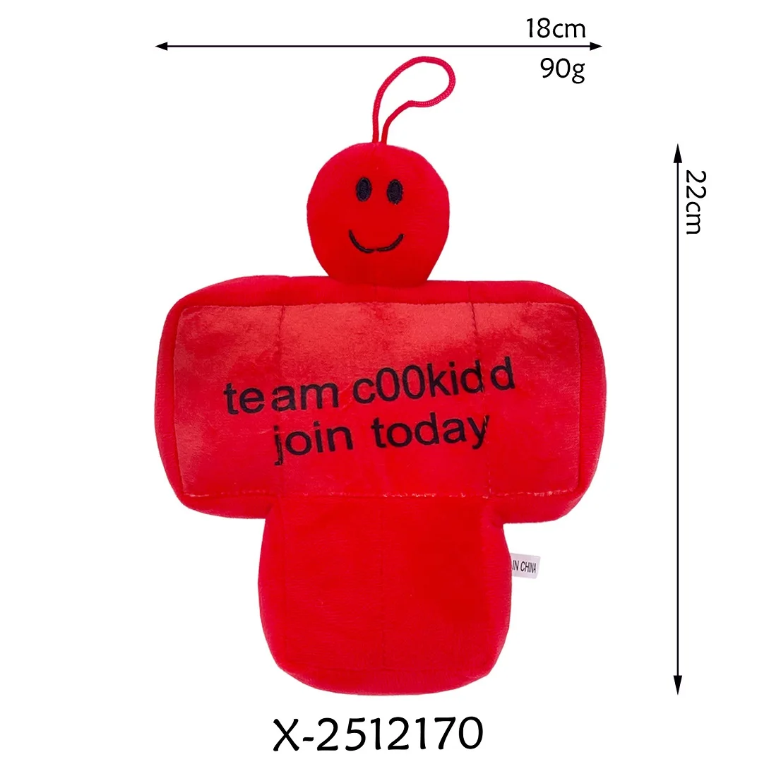 

Горячая плюшевая кукла Forsaken Chance, 23 см, милый мягкий черный костюм с героями мультфильмов, украшение для кукольной комнаты, плюшевая игрушка-кукла для подарка ребенку