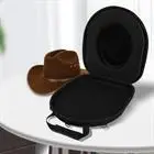 Baseball Hat Box Travel Fedora/ Bucker/Bowler/Hats Case Black EVA Hat Box Holder