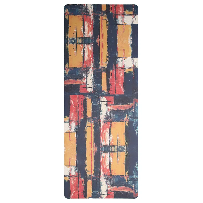 

Резиновый коврик для йоги из искусственной кожи с чернилами и граффити, спортивный коврик для прыжков, амортизирующий противоскользящий коврик для йоги