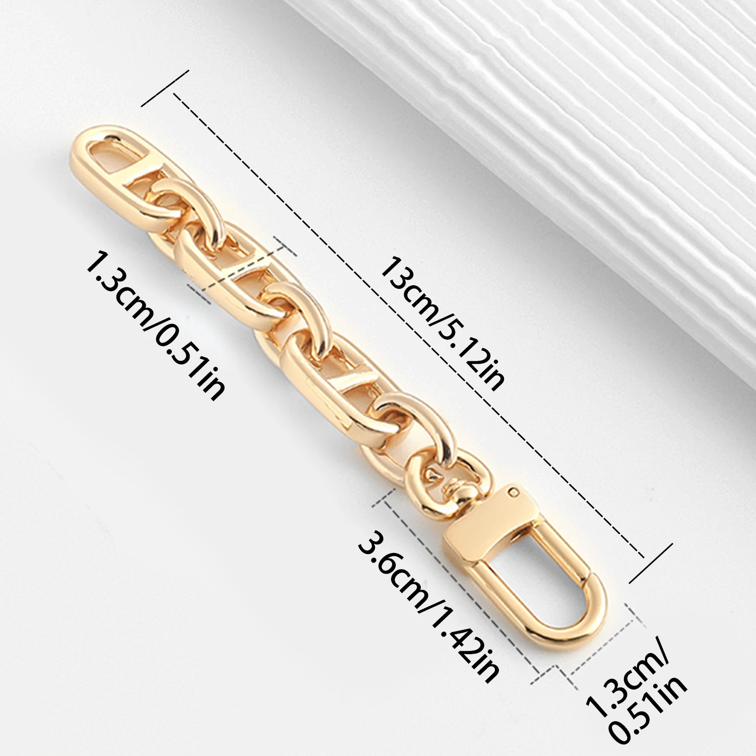 Short Metal Purse Chain Strap Handle Gold Silver Replacement Chain Handbag Shoulder Bag Chain Accessories