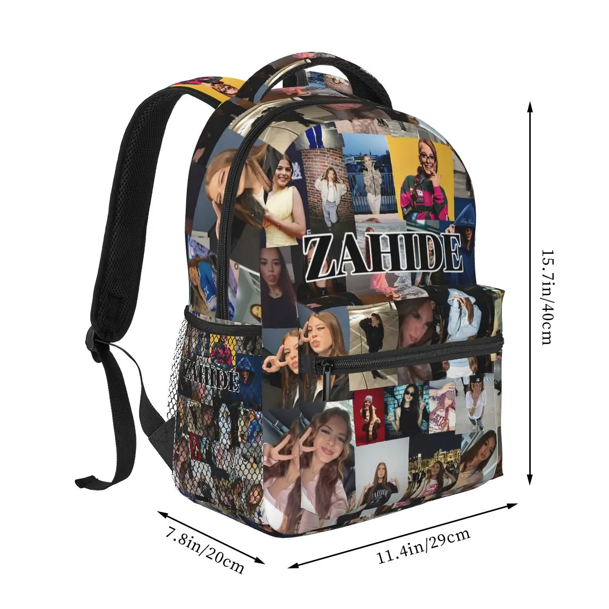 Zahide Merch Graphic Print Backpack Student Boys Girls BookBag Kids School Bag Computer Shoulder Bags for Men Women