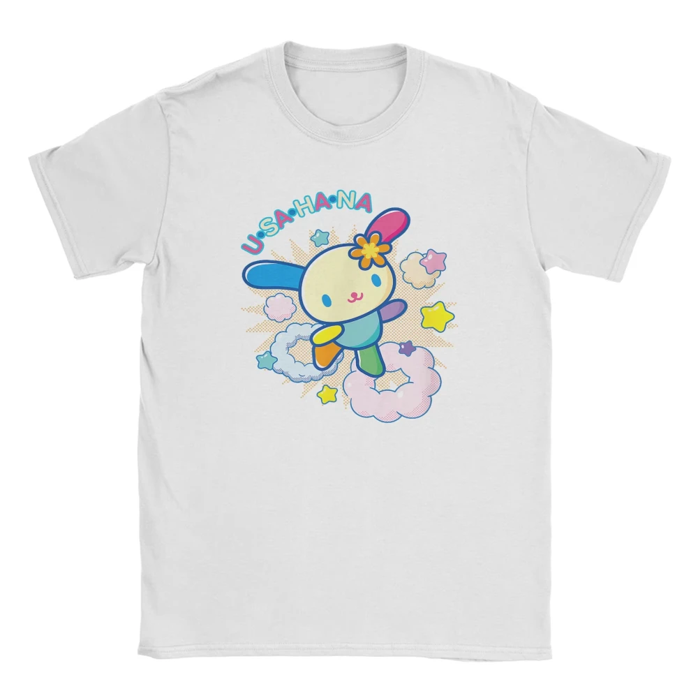 

MINISO Men USAHANA 2025 Character Ranking T Shirt Cotton Tee Summer Short Sleeve T-Shirt Crewneck Hip Hop Loose Tshirt Plus Size