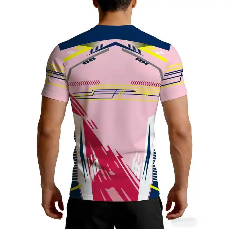 Men's Fitness Exercises T-Shirt Highly Elastic, Quick-Drying Fabric Is Moisture-Absorbent Breathable and Does Not Cause Sweating
