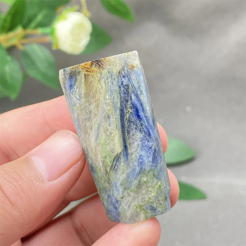 Natural Crystal Blue Kyanite Polished Facets for Magic Meditation Chakra Home Decor - Healing Stone