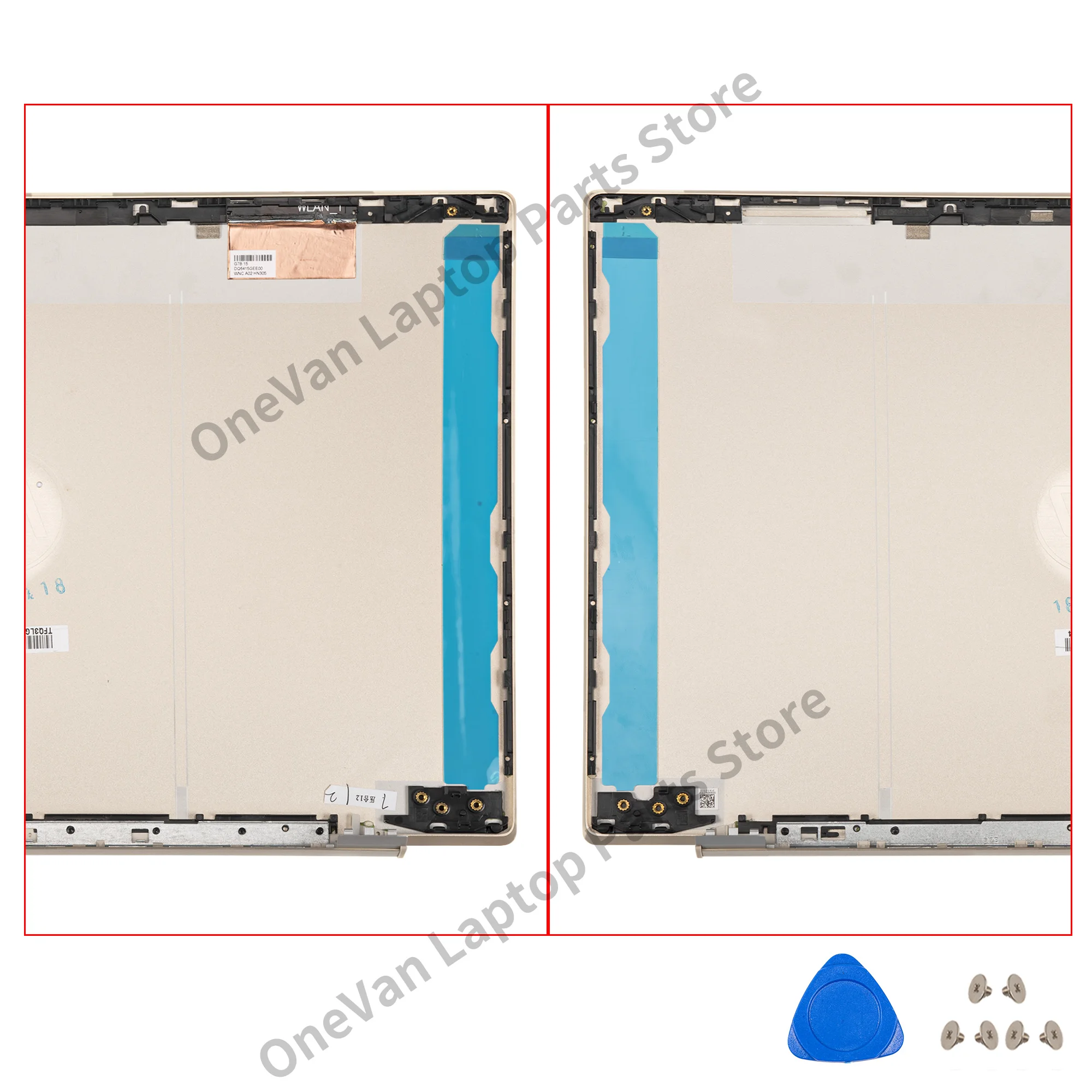 غطاء جديد ل جناح 15-CS 15-CW TPN-Q208 TPN-Q210 LCD الغطاء الخلفي مفصلات الحافة الأمامية الغطاء الخلفي الإسكان قذيفة 15.6"