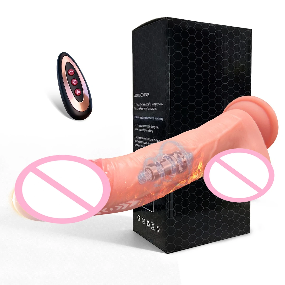 Realistic Dildo Sex Toy, Thick Silicone Dildo with Real Skin And Strong Suction Cup, Anal Plug Suitable for Men Women Couples