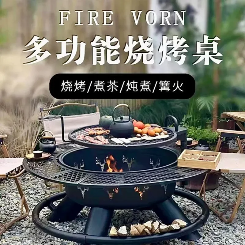 Grill set Household indoor barbecue stove Charcoal stove Winter brazier Charcoal stove