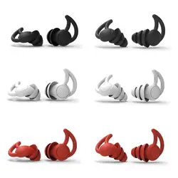 2/3 Layers Washable Ear Plugs Noise Canceling Earplugs Reusable for Sleep Reading Cycling Concerts Nightclubs Airplanes