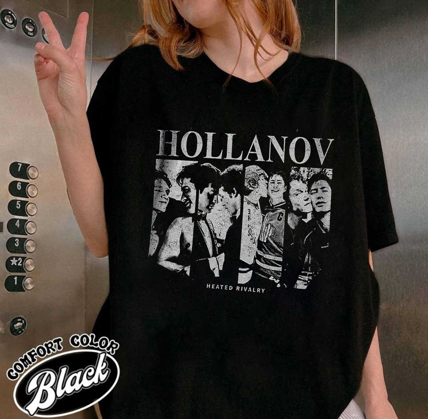 Vintage Hollanov T-shirt, Hudson Williams Connor Storrie Shirt, Heated Rivalry Merch Tee Ilya Rozanov Shane Hollander Soft Shirt