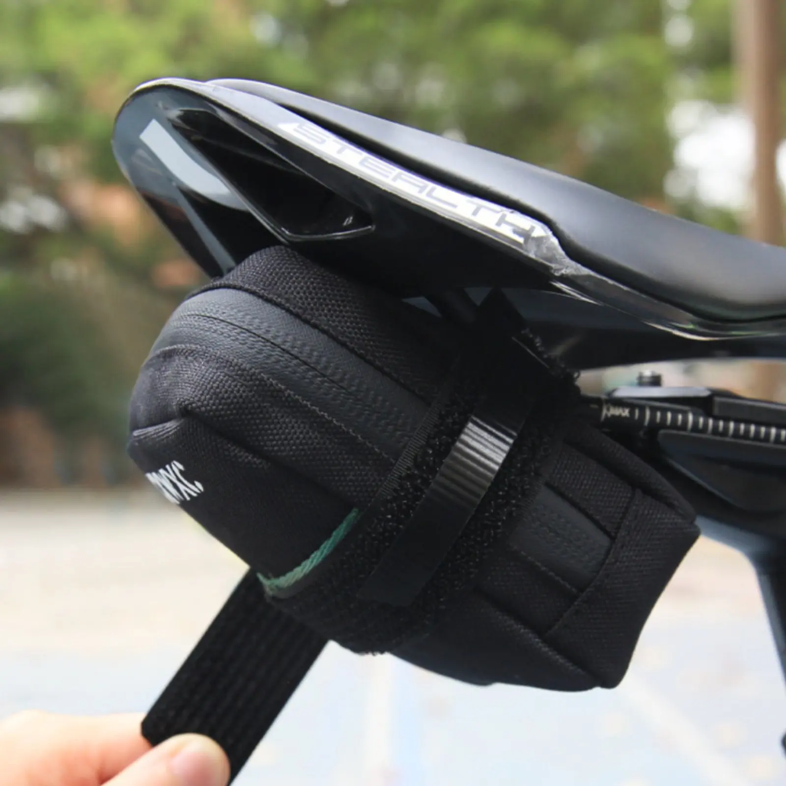 Bike Saddle Bag Rectangular Two-Wheeler Saddle Bag Cycling Seat Pack Rounded Edges Small Capacity