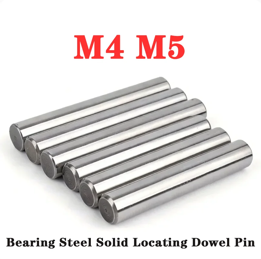 Dia 4 5mm Bearing Steel Needle Roller Solid Cylindrical Dowel Pin Locating Fixing Pin Shaft Hardened Precision Positioning