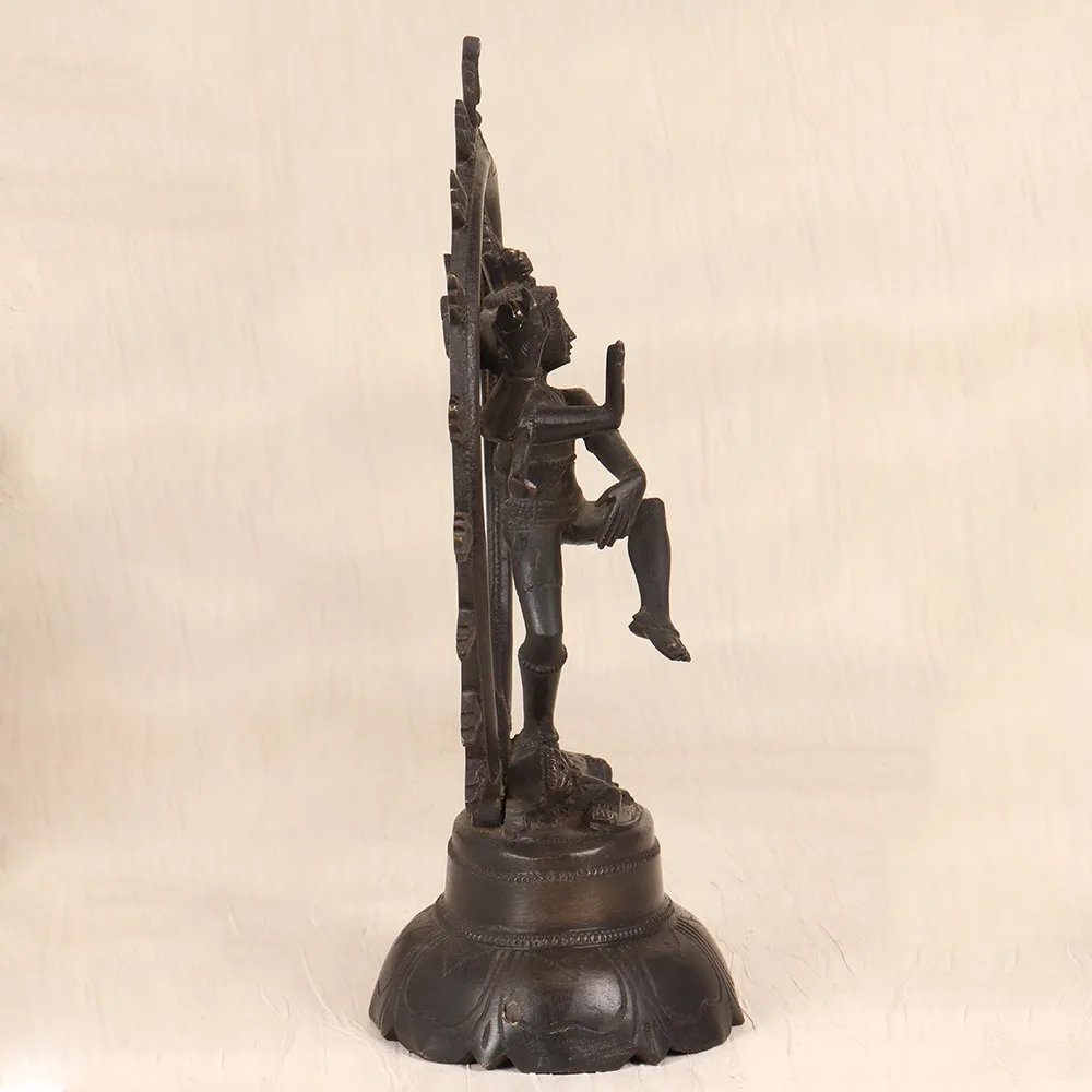 Handcrafted Indian vintage finest brass statue of Lord Shiva
