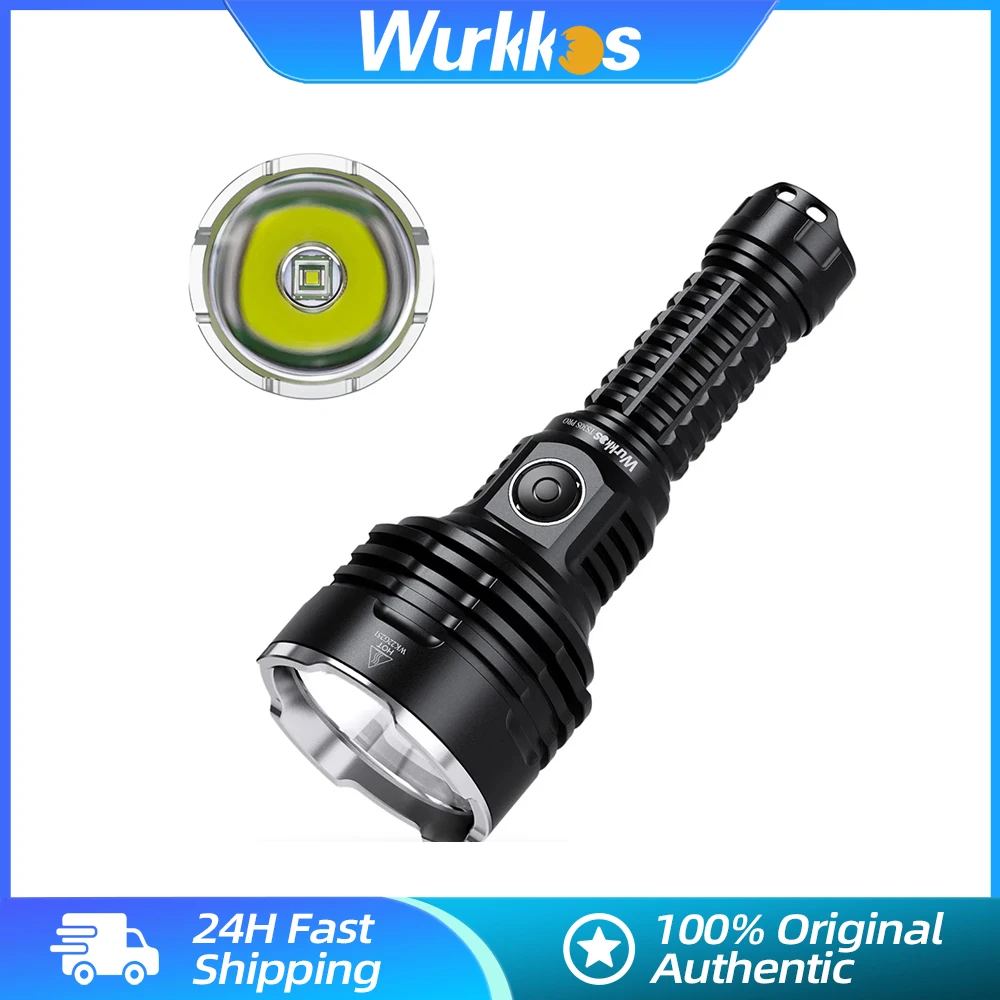 Wurkkos ts30s pro 21700 lanterna tática auto defesa luz de trabalho poderosa 6000lm lâmpada led 1086 metros banco potência anduril 2.0