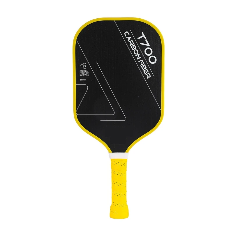 16 ملم ‌   ألياف الكربون Pickleball مجداف امتصاص الصدمات المضادة للانزلاق قبضة اختيار مضرب للعب البطولة اللوازم الرياضية