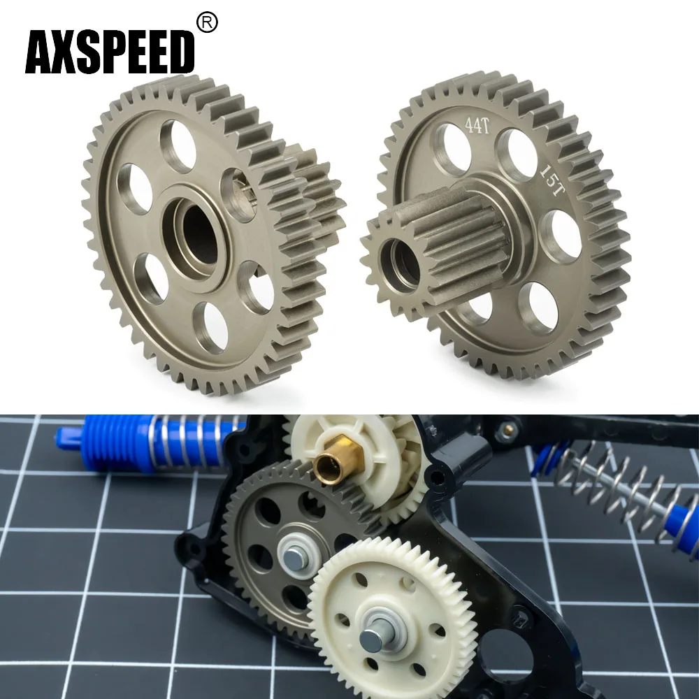 AXSPEED Aluminum 44T Diff Spool Gear for Tamiya 1/10 Clod buster 4x4x4 Monster Truck Model Upgrade Parts