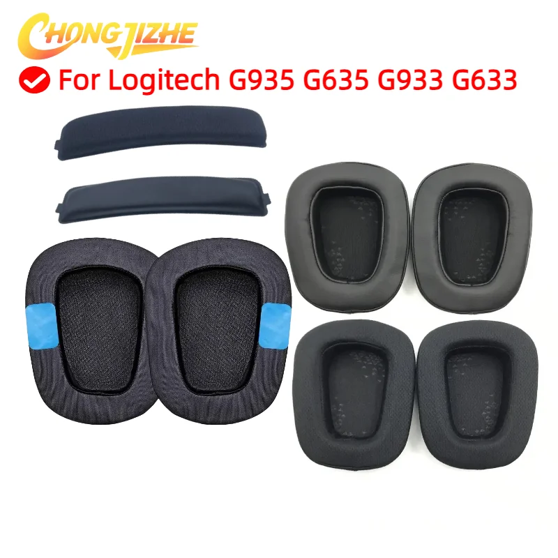 

Replacement Ear Pads Cups Earpad Memory Foam Cushions For Logitech G935 G635 G933 G633 Headphones Headset Cooling Gel