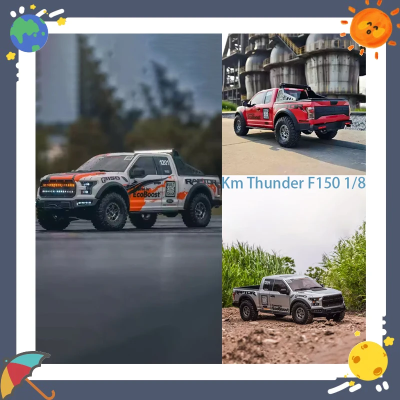 

Km Thunder Новый масштаб 1/8 Raptor F150 Пикап с дистанционным управлением RC Электрический альпинистский автомобиль с блокировкой дифференциала Игрушка-симулятор