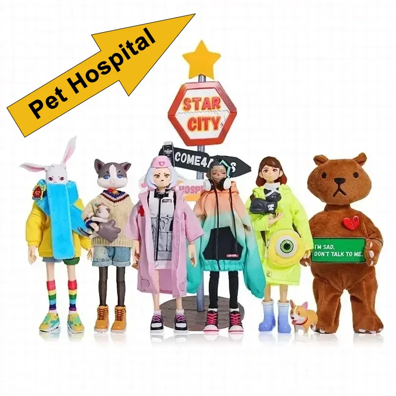 

COME4ARTS Pet Hospital Blind Box Anime Surprise Figure Mystery Bag Collectible Action Model Dolls Child Fashion Trend Toys Gift