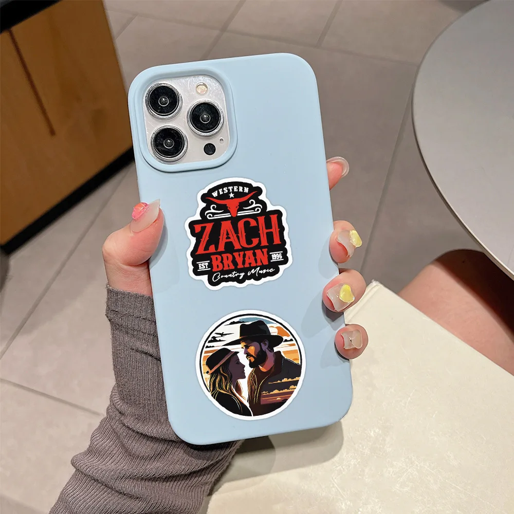 10/50PCS Zach Bryan sticker For Journal Scrapbook Car Bike Helmet Skateboard Water Bottle Phone Laptop Photo Album Sticker Toys
