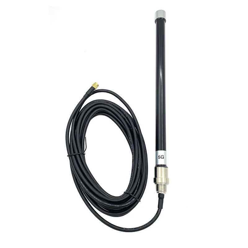 Imagem -04 - Antena Exterior Impermeável da Fibra de Vidro Ip67 4g 5g 8dbi 6006000mhz Wifi Extensão de m Rg58 Sma Macho para Dtu nb Modelo