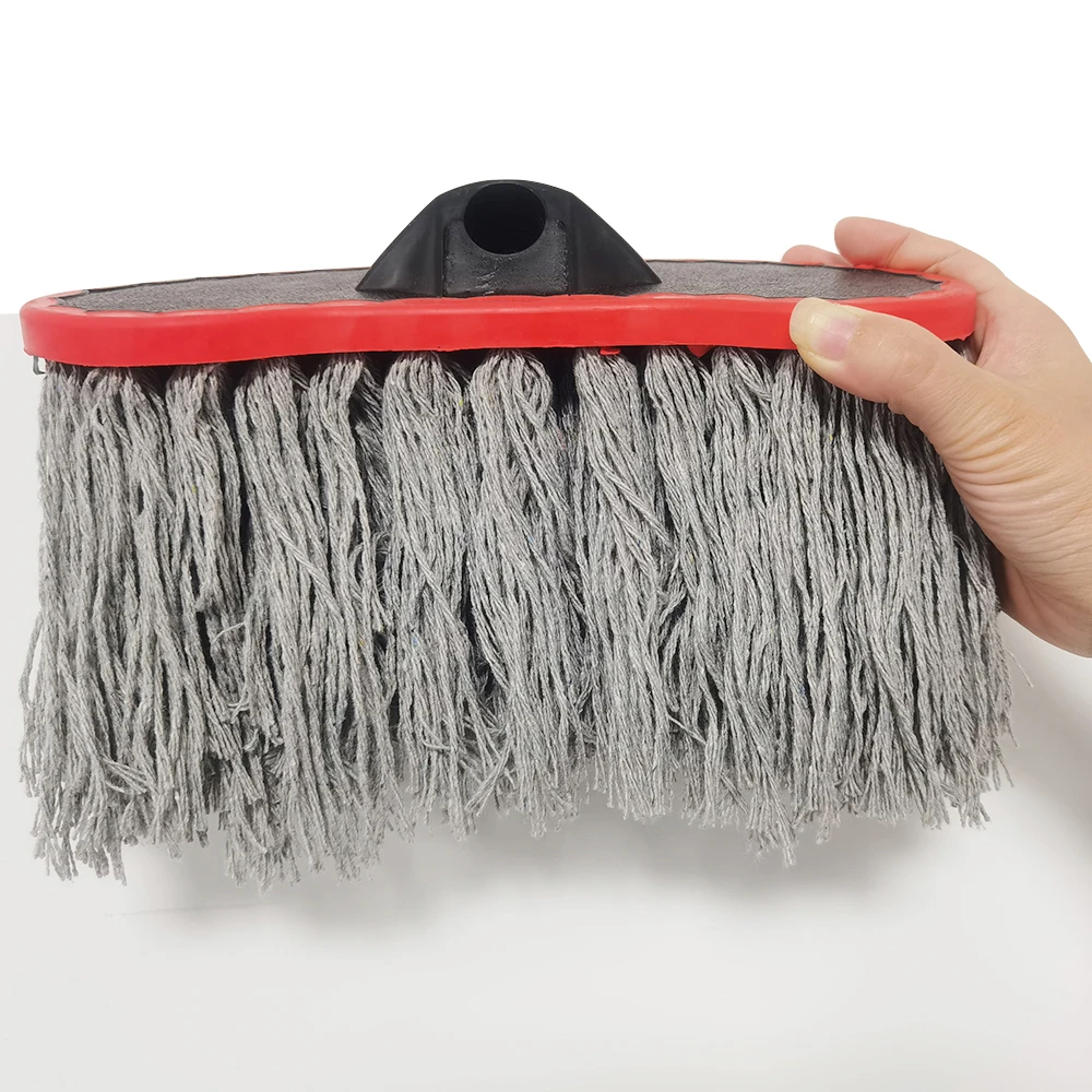 Car wash mop head Soft bristle brush head Multi functional cleaning soft bristled mop brush Cotton car brush 20mm Thread