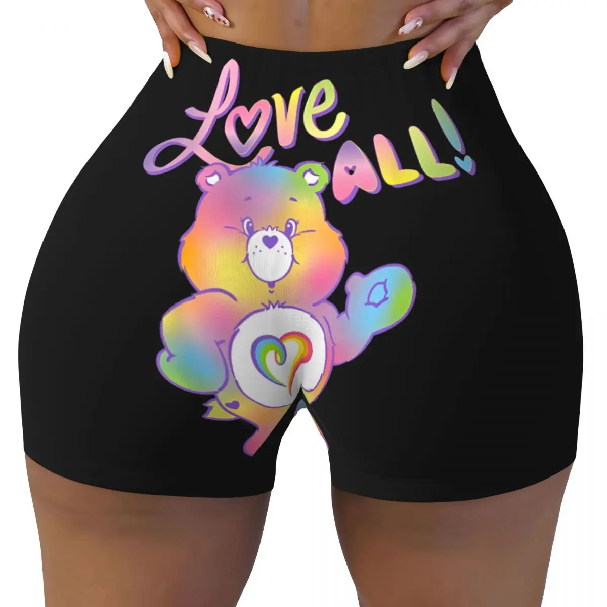 

Care Bears Love All With Togetherness Bear Обтягивающие шорты для йоги с высокой талией Женские леггинсы для фитнеса и тренировок в тренажерном зале