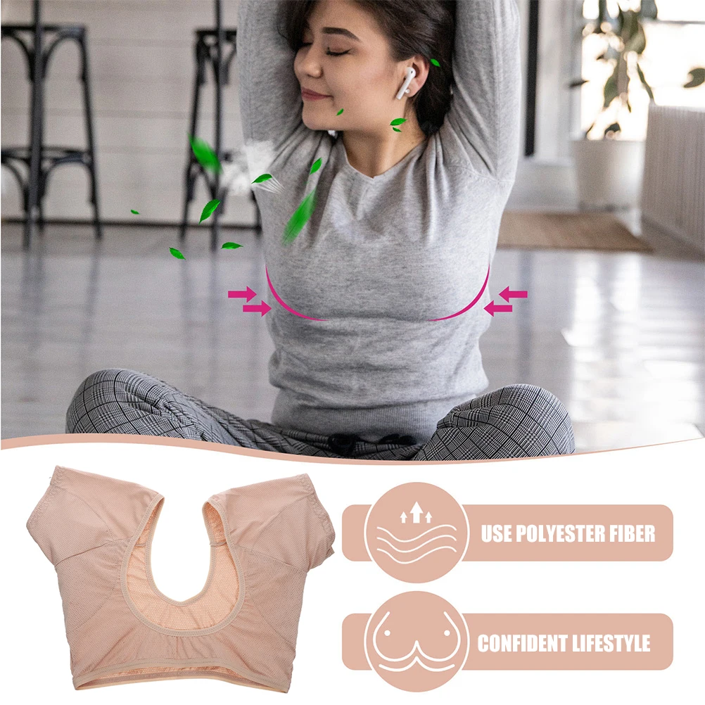 

Underarm Vest Sweat Proof Women Polyester MeshL Size Stop Armpit Sweat Underarm Vests Vest Odor Keep Fresh Summer Use