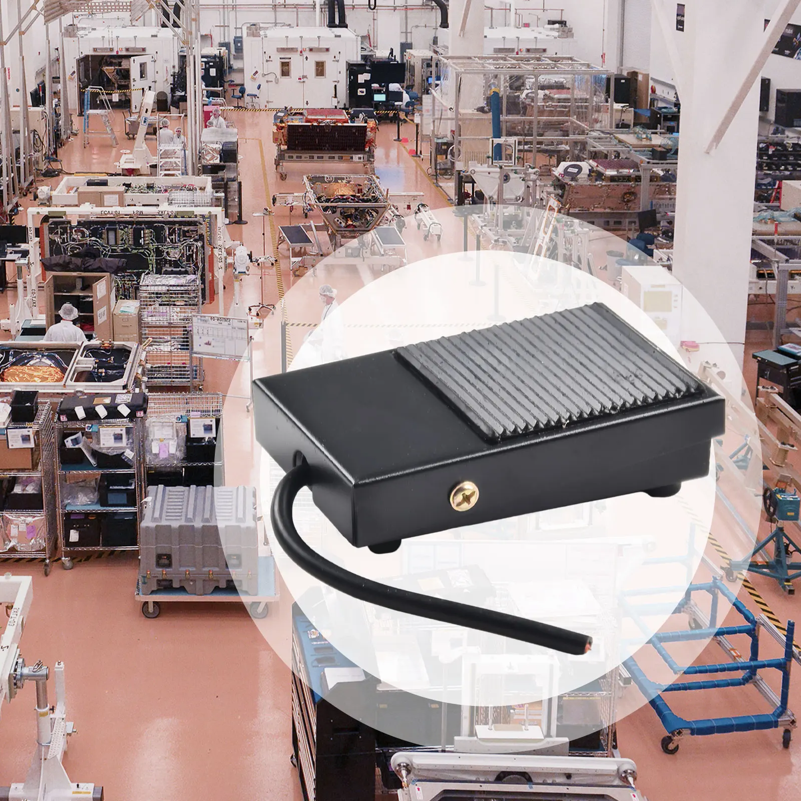 

TFS-1 Metal Foot Pedal Switch SPDT Momentary 10A 250V AC 220V 380V for Conveyor Systems Packaging Lines and More