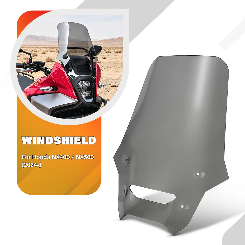 Acrylic Motorcycle Windshield Deflector For Honda NX400 NX 400 NX 500 NX500 2024 2025 Wind Deflectors WindScreen Viser Visor