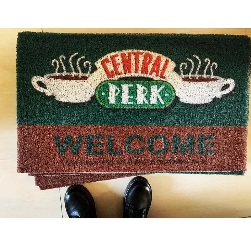 TV Show friends Welcome Doormat Entrance Mat Central Perk Hallway Anti-Slip Floor Mat Area Rugs Mat Carpet/camping