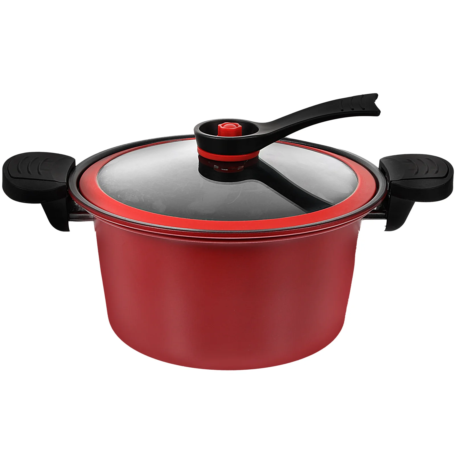 Cookware Micro Pressure Cooker Slow Tool Nonstick Portable Kitchenware Home Red Pot Gadget