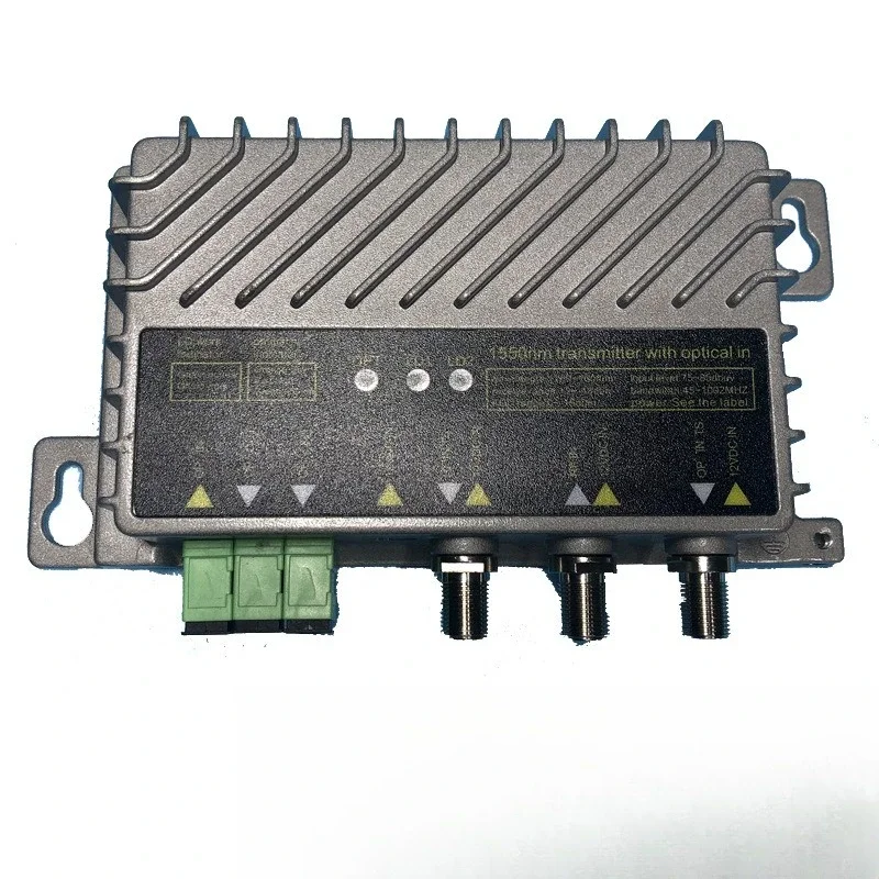 Mini 1550nm Optical Transmitter Two Outputs 2 * 10dbm Feed Operation With Optical Input 1310nm Relay