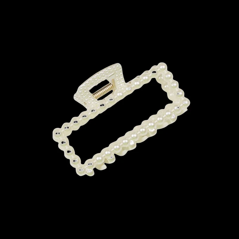 Korean Fashion Women Girls Small Mini Pearl Hair Claws Hair Clips Headwear Hairpin Crab Barrette Ornament Hair Accessories