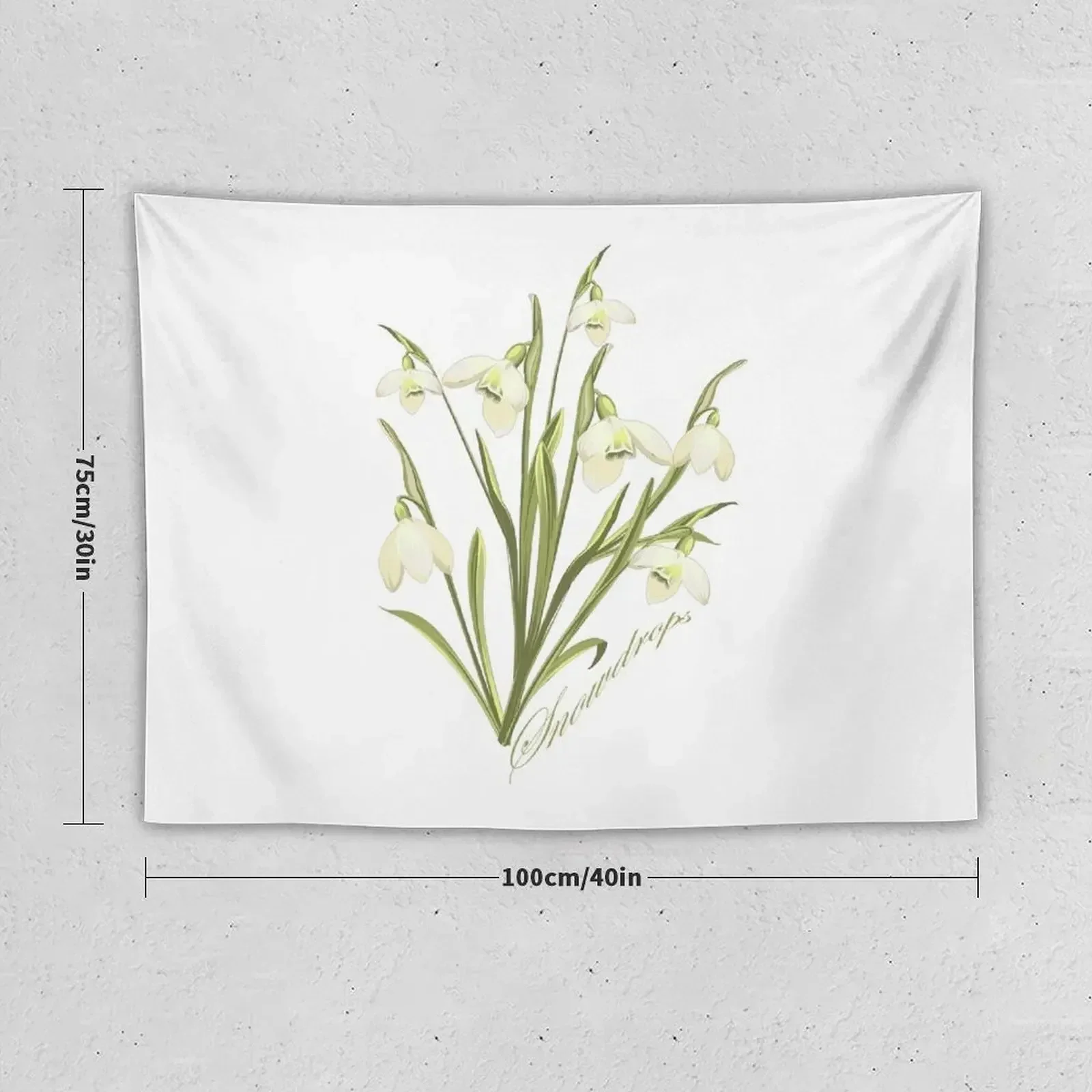 Snowdrops Tapestry Room Decor Cute Room Decorations Aesthetic Funny Tapestry