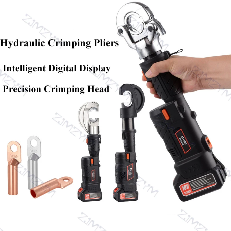 Portable Cordless Electro-hydraulic Clamp Battery-Powered Crimping Tool for Cable Terminals Electric Hydraulic Crimping Pliers
