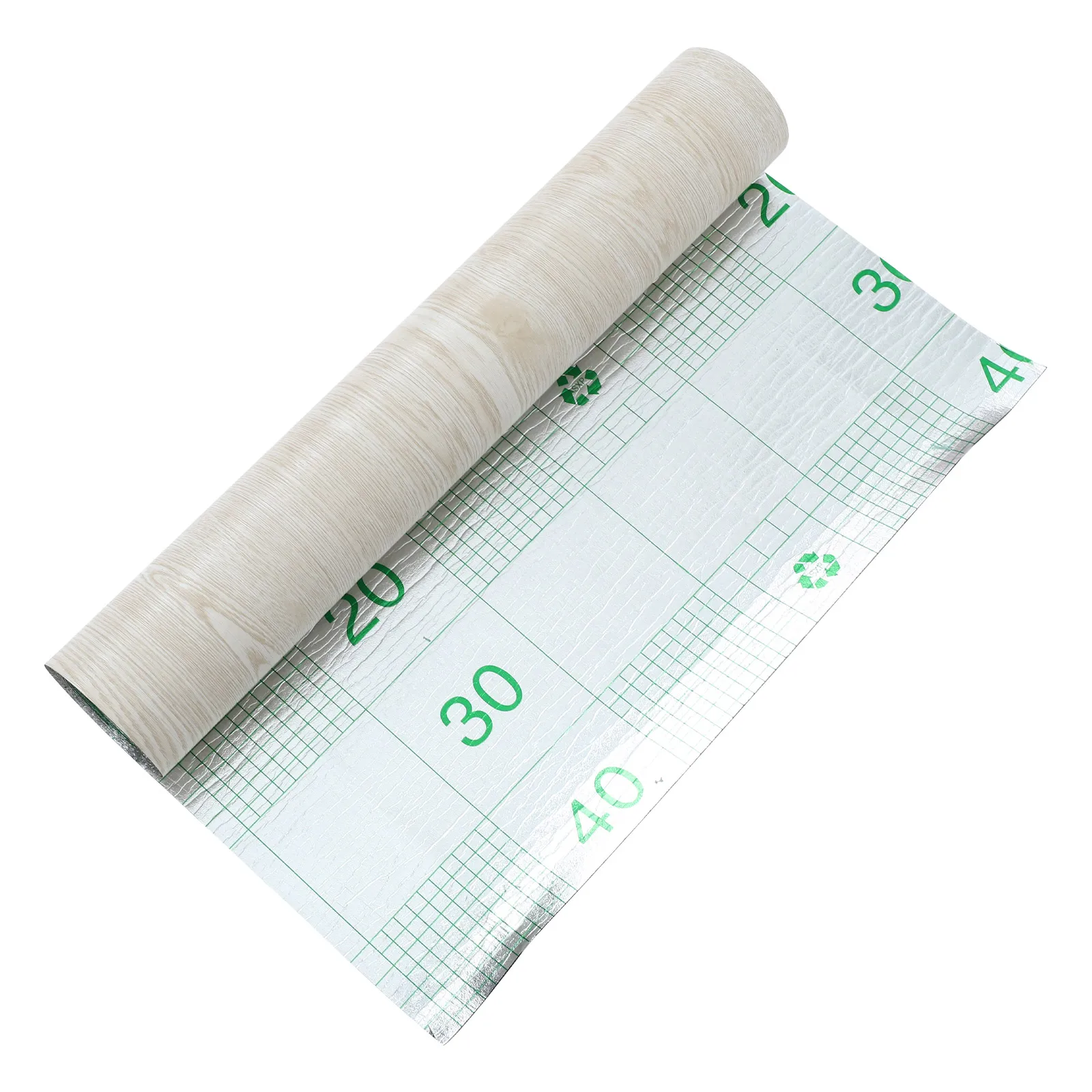 1 rotolo di adesivo autoadesivo per pavimenti in PVC spesso per camera da letto, soggiorno, cucina, bagno, pavimento in venature del legno