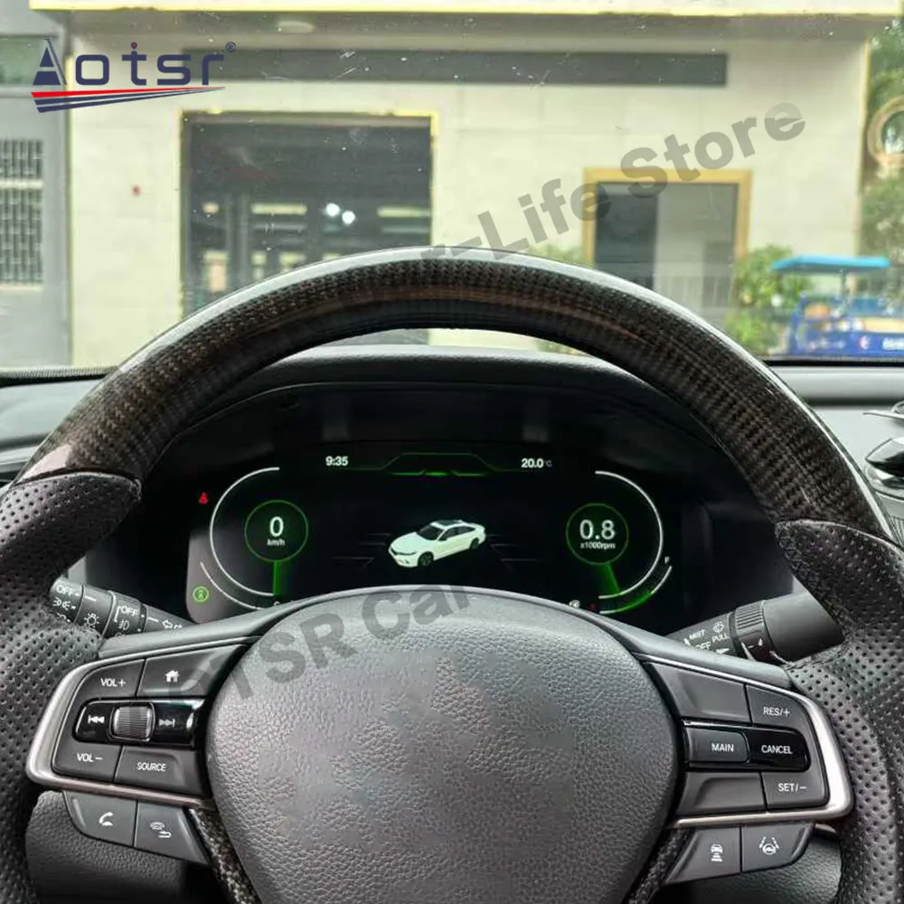 12.3 Inch Plug and Play For Honda Accord 10 LCD Digital Performance Display Dashboard  LCD Speed Table Car Virtual Information