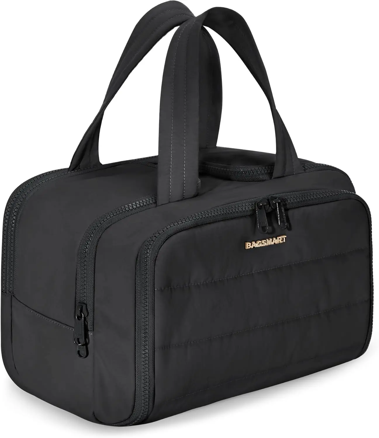 

Travel Toiletry Bag, Lightweight Large Wide-open Travel Bag for Women, Puffy Cosmetic Makeup Bag Organizer with Handle