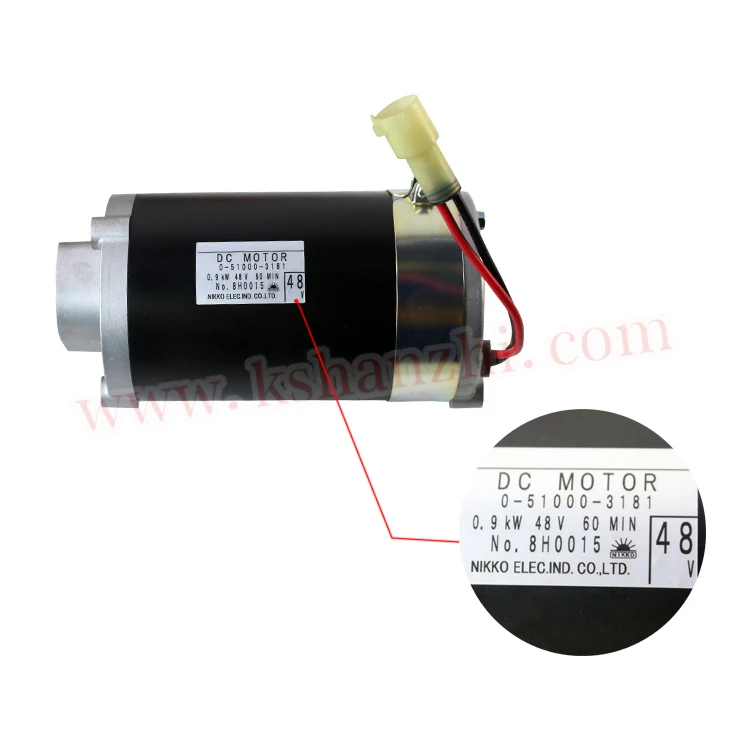 Hyster Original Forklift Spare Parts 0-51000-3180 Electric Steering Motor 48V Used For 7FB15 / 7FB20 / J1.5TEX