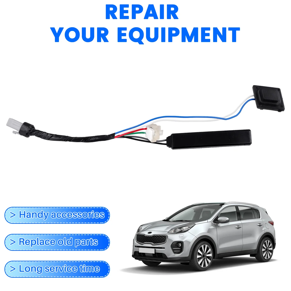 # 546O مقبض الباب الأمامي الأيمن للسيارة زر صغير لكيا KX5 سبورتاج QL 2016 82657D9000 82658D9000 (ABS) #2