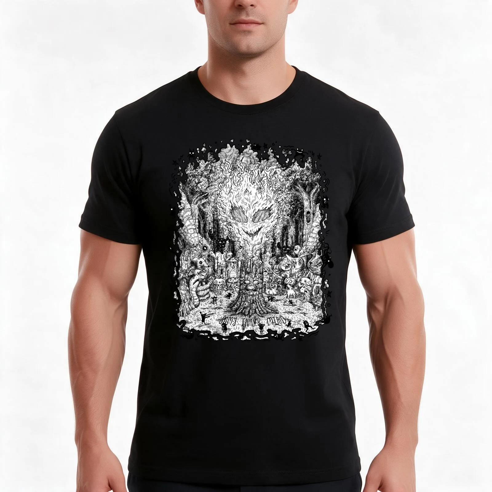 The Ritual sam’s inner mind T-Shirt Summer Casual Cotton Tee Oversized Streetwear Tops Vintage Graphic Print 100% Cotton