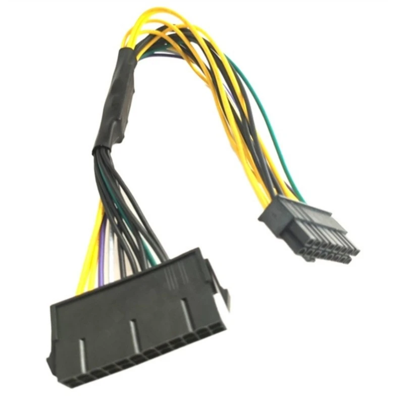 24Pin To 16Pin ATXS PSUS Main Power Adapter Cable For Computer 12Inch PVC Cable