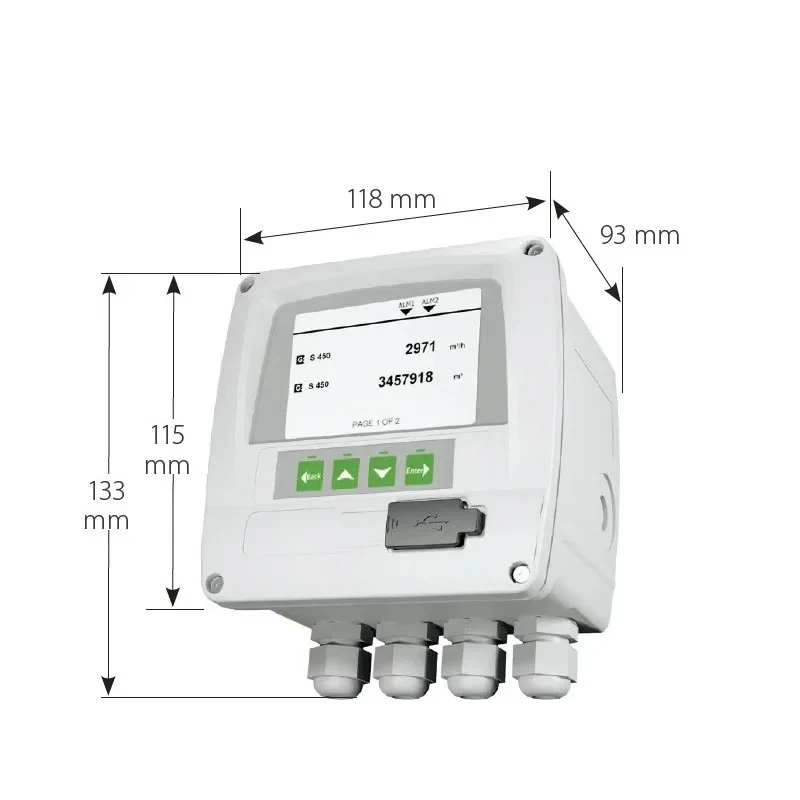 New S320 compressed air system parameter wal mounted or panel mounted display