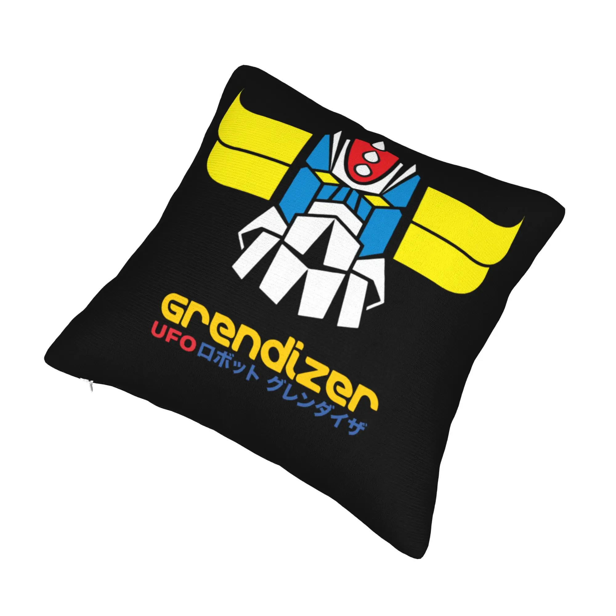 Modern UFO Robot Grendizer Cushion Cover Velvet Goldrake Japanese Mecha Anime Throw Pillow Case Home Decorative