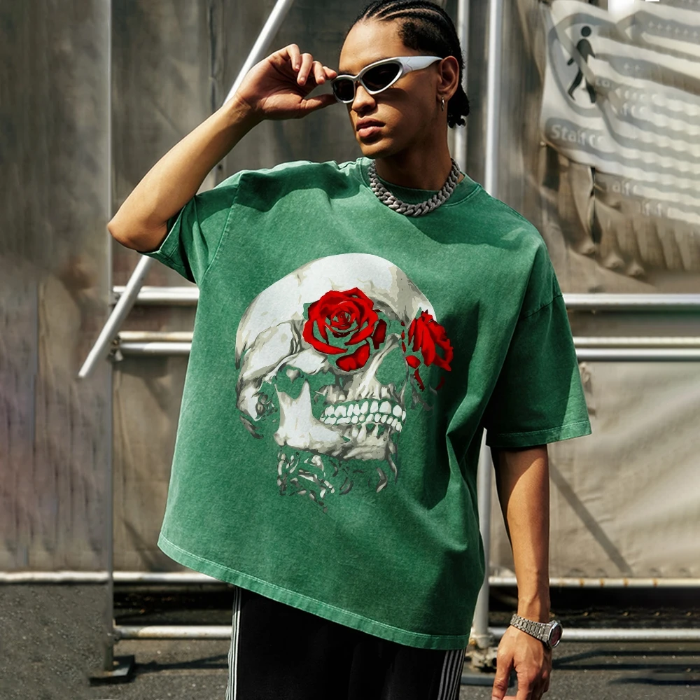 

Rose Eye Trendy Vintage Unisex Washed T-shirt,90s Vintage Shirt,Oversize Vintage T-Shirt,Retro Washed Stylish Tee