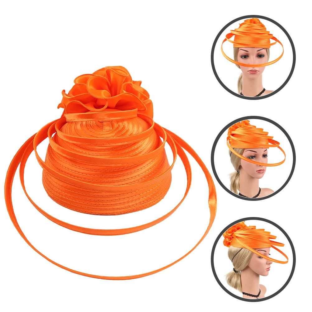 

Elegant Headband Hat Fascinating Headwear Accessory Polyester ABS Tea Party Banquet Wedding Fascinator Hat Women Headdress